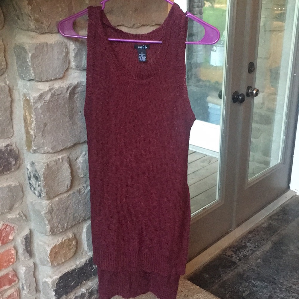 Maroon shirt